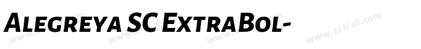 Alegreya SC ExtraBol字体转换 Alegreya SC ExtraBol字体转换